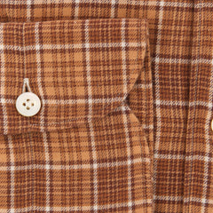 Finamore Napoli Caramel Brown Shirt - Extra Slim - (F191815) - Parent