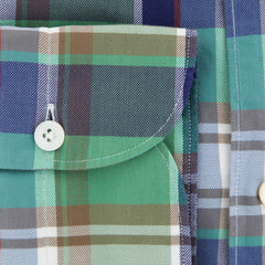 Finamore Napoli Green Plaid Shirt - Extra Slim - (FN830177) - Parent