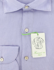 Finamore Napoli Lavender Purple Shirt - Extra Slim - (FN-TOKYO97000006) - Parent