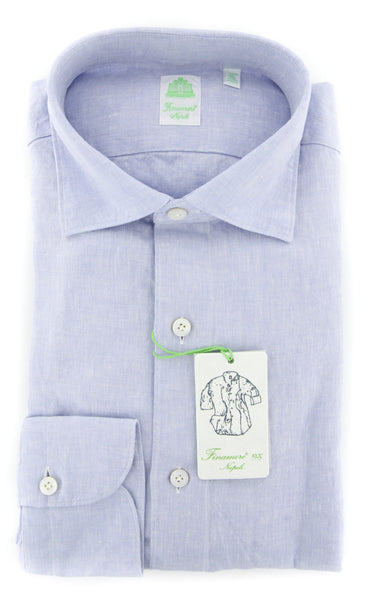 Finamore Napoli Light Blue Shirt - Extra Slim - (F111184) - Parent