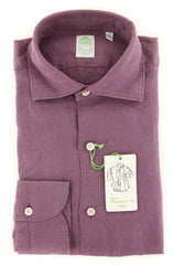 Finamore Napoli Lavender Shirt - Extra Slim - 14.5/37 - (F112184)