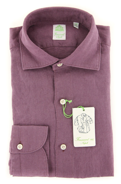 Finamore Napoli Lavender Shirt - Extra Slim - (F112184) - Parent