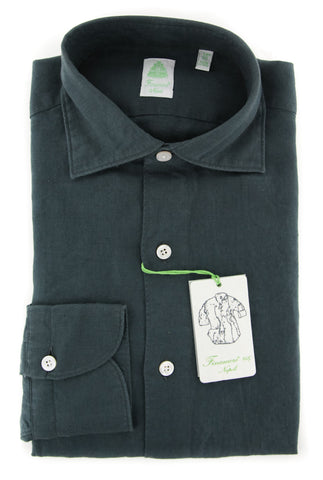 Finamore Napoli Dark Green Shirt - Extra Slim