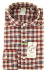 Finamore Napoli Beige Plaid Shirt - Extra Slim - (2018030211) - Parent