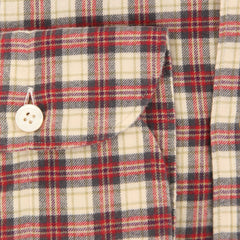 Finamore Napoli Beige Plaid Shirt - Extra Slim - (2018030211) - Parent