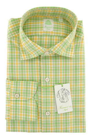 Finamore Napoli Green Shirt - Extra Slim