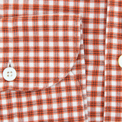 Finamore Napoli Red Plaid Shirt - Extra Slim - (2018022627) - Parent