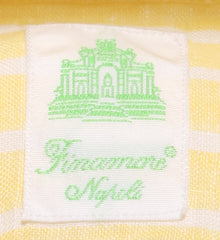 Finamore Napoli Yellow Striped Cotton Shirt - Extra Slim - (1502) - Parent