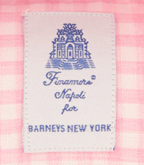 Finamore Napoli Pink Micro-Check Shirt - Extra Slim - (FQ) - Parent