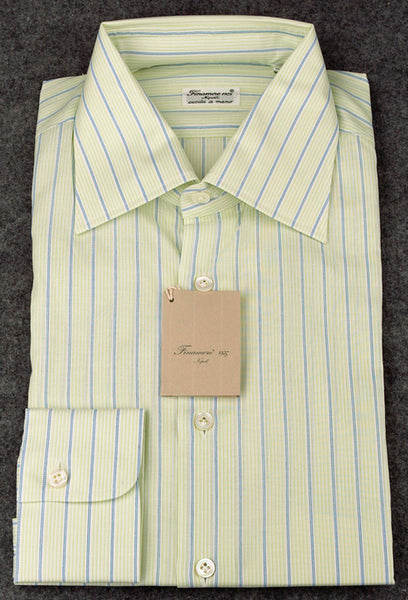 Finamore Napoli Green Shirt 15.75/42