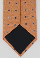 Finamore Napoli Orange Silk Tie