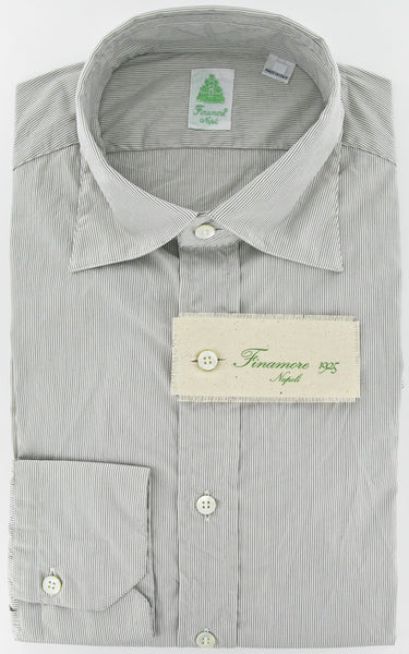 Finamore Napoli Black Button-Front Shirt - X-Large