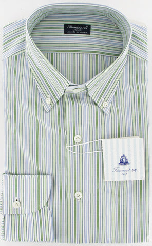 Finamore Napoli Green Shirt – Size: 15.75 US / 40 EU