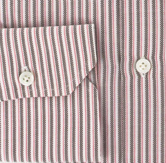 Finamore Napoli Pink Cotton Plain Weave Shirt 16/41