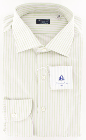 Finamore Napoli Green Shirt – Size: 16 US / 41 EU