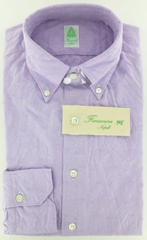 Finamore Napoli Lavender Purple Shirt – Size: 15.75 US / 40 EU