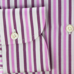 Finamore Napoli Pink Cotton Twill Shirt - Slim Fit - 15.75/40