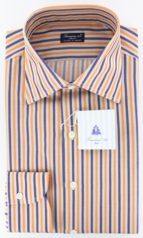 Finamore Napoli Orange Shirt – Size: 15.75 US / 40 EU