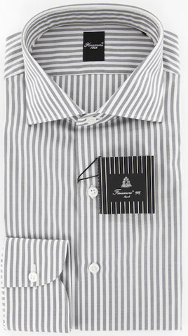 Finamore Napoli Gray Shirt – Size: 16 US / 41 EU