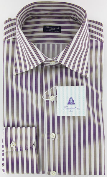 Finamore Napoli Purple Shirt 15.5/39