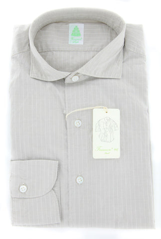Finamore Napoli Beige Shirt – Size: 16 US / 41 EU