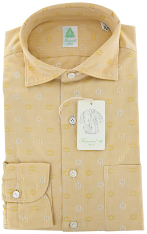 Finamore Napoli Yellow Shirt – Size: M US / M EU