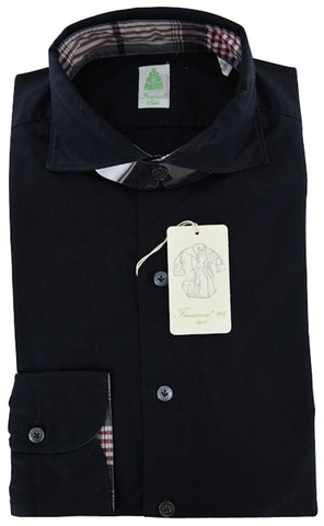 Finamore Napoli Navy Blue Shirt – Size: XL US / XL EU