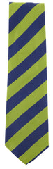 Finamore Napoli Green Striped Tie - 3.25" x 58" - (TIESTRX197)