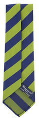 Finamore Napoli Green Striped Tie - 3.25" x 58" - (TIESTRX197)