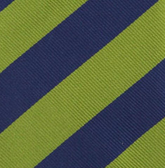 Finamore Napoli Green Striped Tie - 3.25" x 58" - (TIESTRX197)
