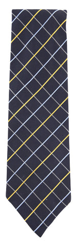 Finamore Napoli Navy Blue Silk Tie