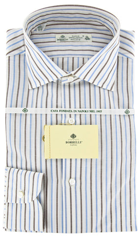Luigi Borrelli Brown Shirt - Extra Slim