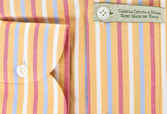 Luigi Borrelli Orange Striped Shirt - Extra Slim - (GB4308) - Parent