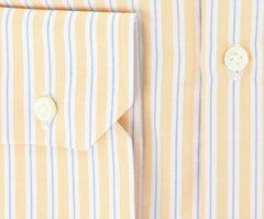 Luigi Borrelli Orange Striped Cotton Shirt - Slim - (GB5714) - Parent