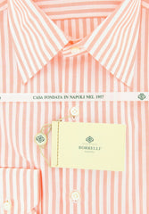 Luigi Borrelli Orange Striped Cotton Shirt - Slim - (GB5754) - Parent