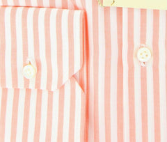 Luigi Borrelli Orange Striped Cotton Shirt - Slim - (GB5754) - Parent