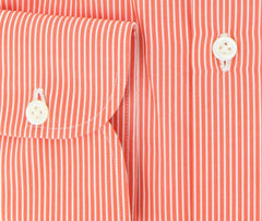 Luigi Borrelli Orange Striped Shirt - Extra Slim - (GB5772) - Parent