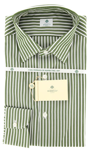 Luigi Borrelli Green Shirt - Extra Slim