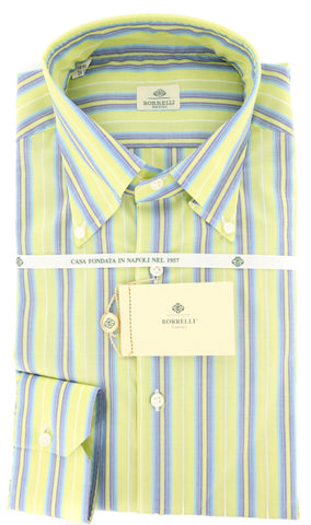 Luigi Borrelli Green Shirt - Slim