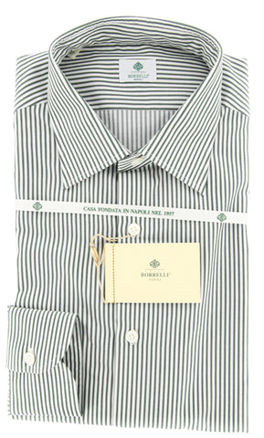 Luigi Borrelli Dark Green Shirt - Extra Slim