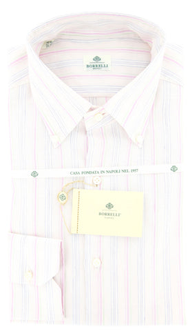 Luigi Borrelli Pink Shirt – Size: 15.5 US / 39 EU