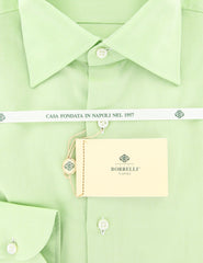 Luigi Borrelli Green Striped Shirt - Extra Slim - (GB5865) - Parent