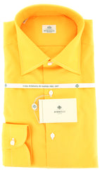 Luigi Borrelli Orange Solid Cotton Shirt - Slim - (GB7823) - Parent
