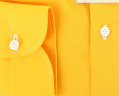 Luigi Borrelli Orange Solid Cotton Shirt - Slim - (GB7823) - Parent