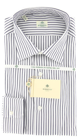 Luigi Borrelli Gray Shirt – Size: 17 US / 43 EU