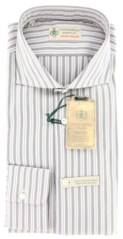 Luigi Borrelli Beige Shirt - Extra Slim