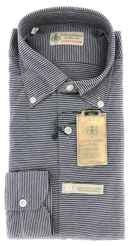 Luigi Borrelli Navy Blue Shirt – Size: S US / S EU