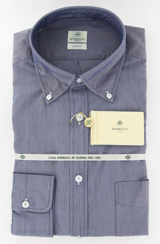 Luigi Borrelli Blue Shirt – Size: M US / M EU