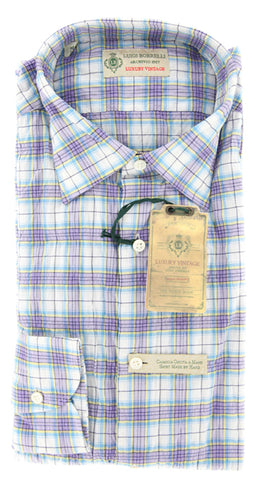 Luigi Borrelli Purple Shirt - Extra Slim