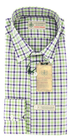 Luigi Borrelli Green Shirt - Extra Slim